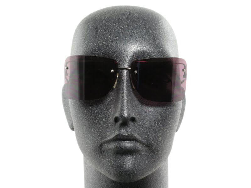 Dolce & Gabbana Purple Rimless Sunglasses