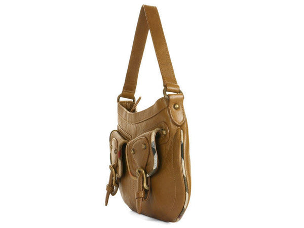 Burberry Slim Brown Leather Shoulder Bag