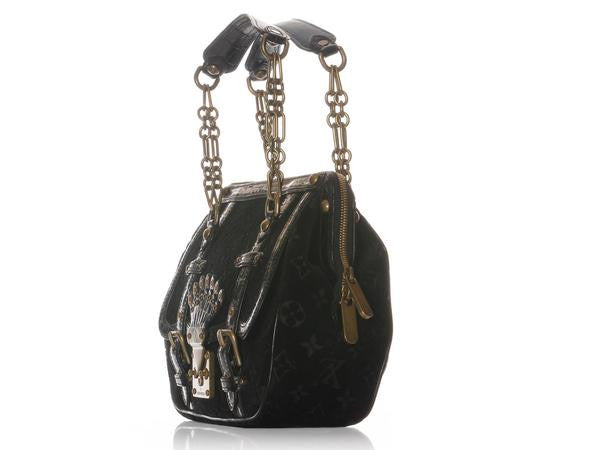 LOUIS VUITTON by Marc Jacobs Chain Print Velvet and Alligator Bag