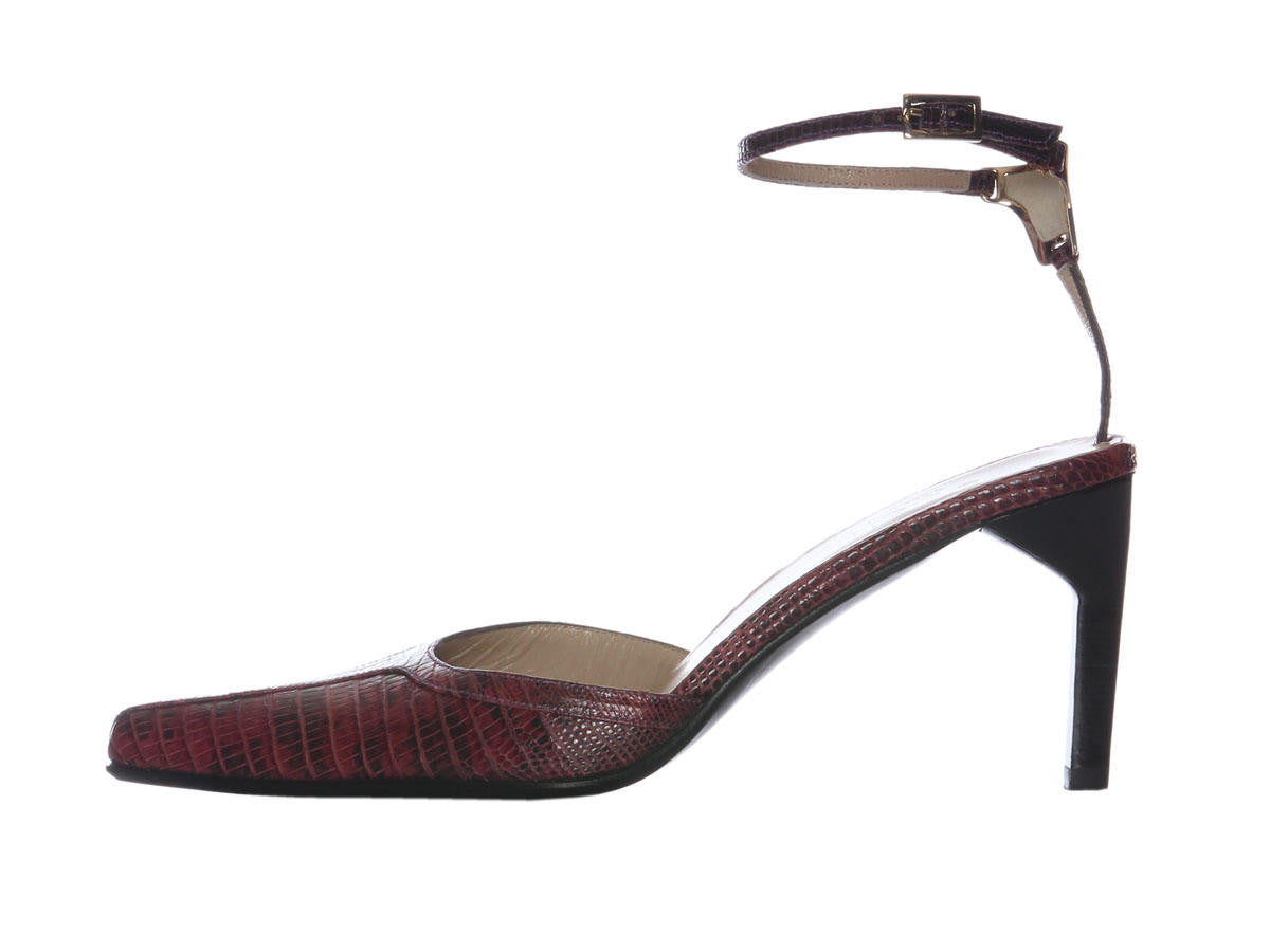 Gucci Purple Alligator Shoes